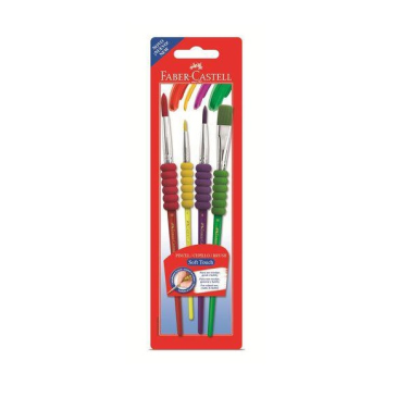 Kit Pincel Sintético C/4 181600 Faber